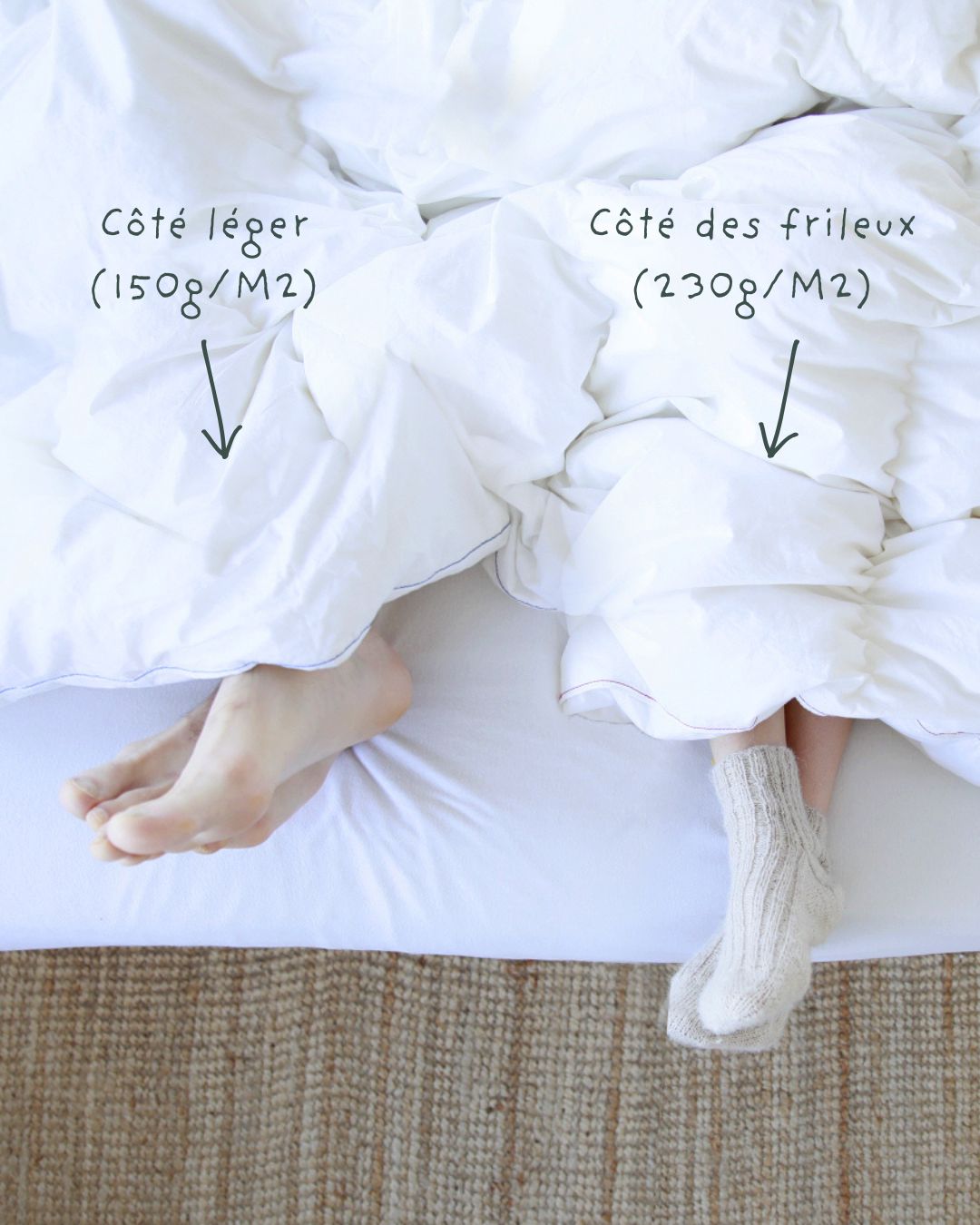 La couette HALV - moitié moitié
